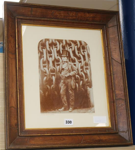 Framed photograph of Isambard Brunel c.1860s